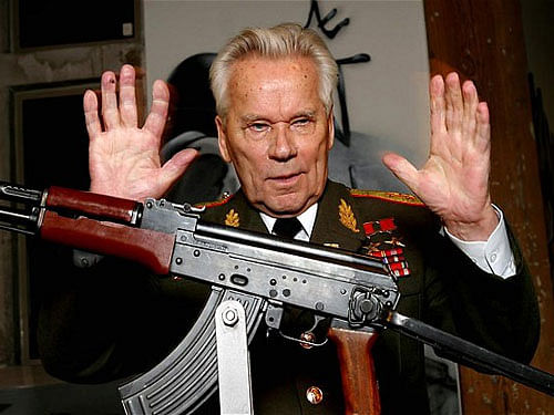 Mikhail Kalashnikov wrote a letter of repentance to the Patriarch of Moscow and All Russia Kirill I. Reuters Image