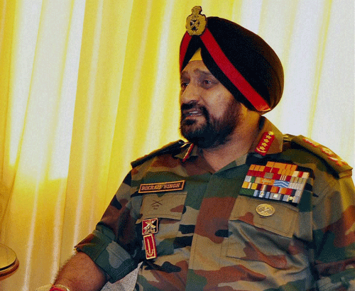 Army Chief Gen Bikram Singh. PTI photo