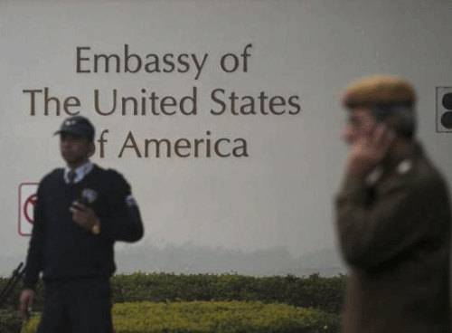 Commercial activities inside the US embassy premises in Delhi are set to cease from Thursday. And although the Indo-US diplomatic row may have abated, these facilities are unlikely to be restored soon. Reuters file photo