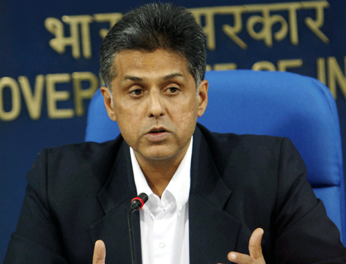 Amid reports that two news channels were blacked out in Uttar Pradesh yesterday, Information and Broadcasting Minister Manish Tewari today asked the managements of the channels to give a complaint over which action would be taken. PTI photo