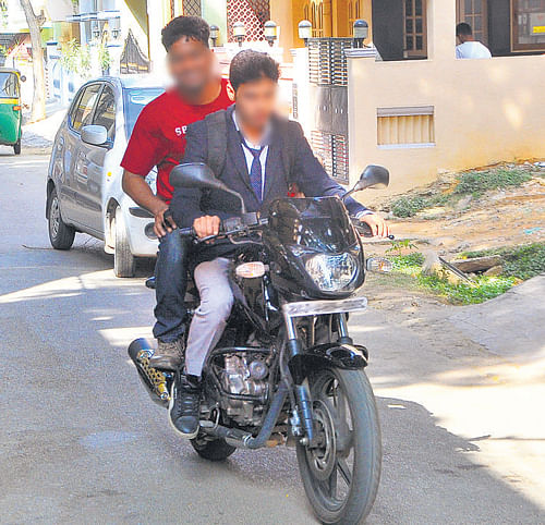 Underage riding is rampant in residential areas also. DHNS