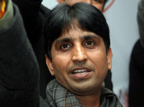 Aam Admi Party (AAP) leader Kumar Vishwas, who has been campaigning in Amethi for the last three days, on Tuesday sought the support of Congress vice-president Rahul Gandhi's sister and Congress star campaigner Priyanka Gandhi in defeating Rahul on latter's home turf. PTI File Photo.