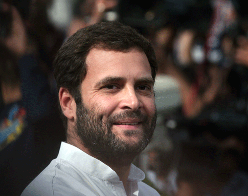 Congress vice-president Rahul Gandhi has said he is ready to take up any responsibility the party chooses to give him.  Reuters File Photo.