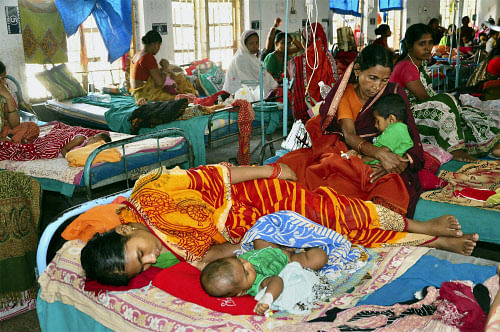 The tragedy of crib deaths at Malda Medical College Hospital continued on Thursday as six more infants were reported dead at the state-run facility. PTI File Photo.