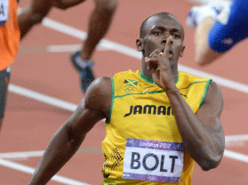 Athlete Usain Bolt during 2012 Summer Games. Photo courtesy: London Olympics