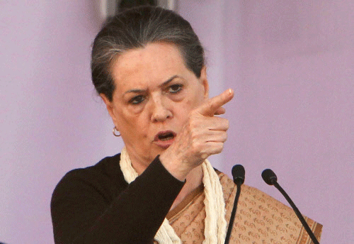 Congress party President Sonia Gandhi. AP photo