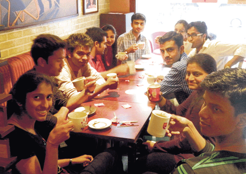 Bonding: For the youth, going to a cafe is more about spending time with each other.