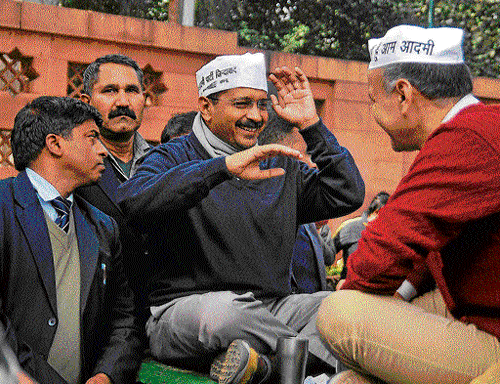 Get Serious AAP ministers are facing flak for their vigilante style of  functioning.   DH Photo: Chaman Gautama