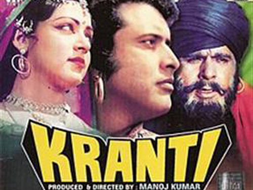 I played common man roles 47 years ago, says Manoj Kumar. Poster of Kranti