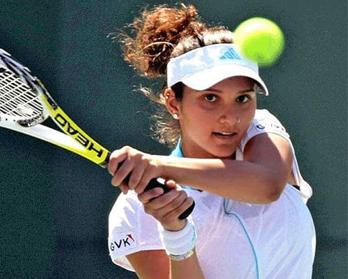 Sania Mirza with her Romanian partner Horia Tecau cruised into the mixed doubles semi-finals at the Australian Open here Thursday while Leander Paes and Slovakia's Daniel Hantuchova lost their quarter-final match to the Canadian-French combine of Daniel Nestor and Kristina Mladenovic. Reuters File Photo