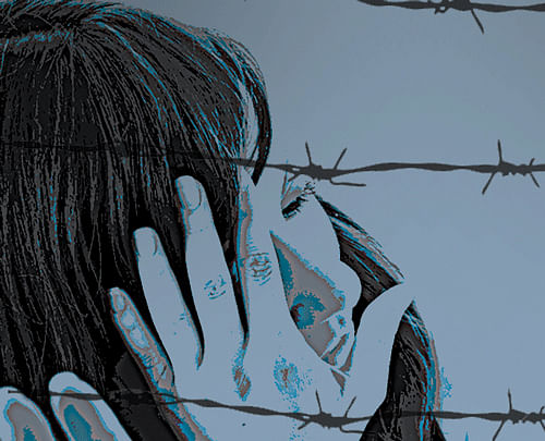 Nearly 22 million women - about one in five - have been raped in their lifetimes in the US, with nearly half of the victims subjected to sexual assault before the age of 18, according to a White House report. DH Illustration.
