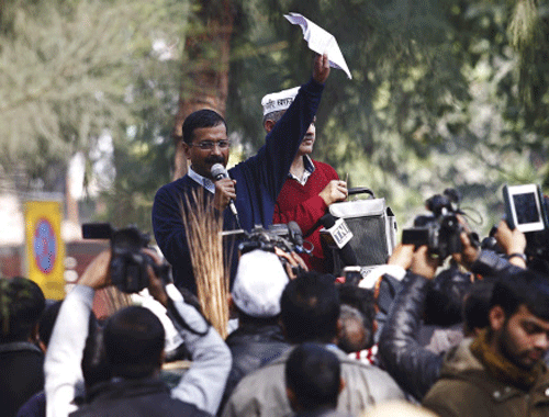 The Supreme Court Friday issued notice on a PIL seeking action against Delhi Chief Minister Arvind Kejriwal for violating the law while holding a constitutional position. Reuters photo