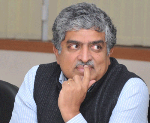Nandan Nilekani claimed that Aadhaar has changed the lives of many an Indian.DH Photo