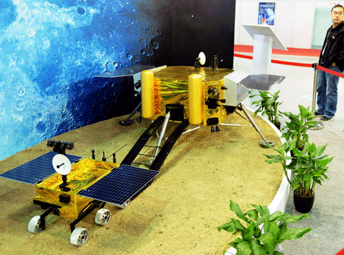 China's first moon rover 'Yutu' has experienced a ''mechanical control abnormity'' and scientists are organising an overhaul, authorities said today. Reuters File Photo