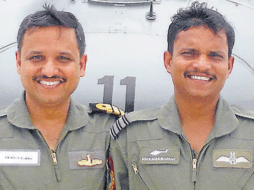 Commander K M Arun Kumar and Wing Commander K M Raghuraman.