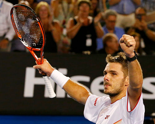 Stanislas Wawrinka, hotfoot from his Australian Open triumph, turns his mind to affairs of national importance this weekend as he leads Switzerland into battle against last season's beaten finalists Serbia in the Davis Cup World Group first round. Reuters File Photo.