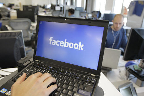 The number of people using Facebook on a daily basis increased by 139 million to 757 million at the end of the year. AP file photo