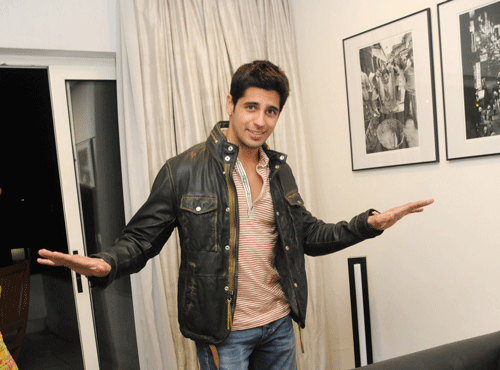 One film old Sidharth Malhotra charmed several women with his looks in ''Student of the Year'' in 2012 and now filmmaker Anurag Kahsyap is impressed with his acting skills. DH Photo