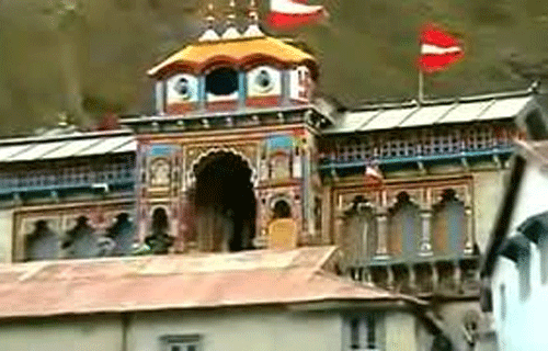 The sacred portals of Badrinath shrine will be opened for devotees on May 5. Photo: Screen shot