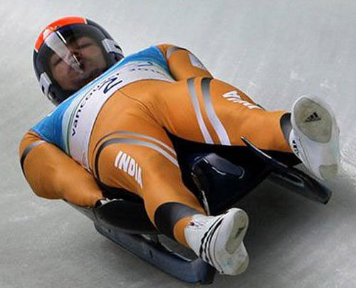 focused: Shiva Keshavan will be hoping to improve upon his best finish of 25th at the Sochi Winter Olympics. The Sochi Games kick off February 7. AP