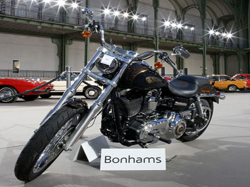 A Harley-Davidson motorbike that briefly belonged to Pope Francis was sold for 2,41,500 euros (USD 3,26,000), 16 times its highest original valuation, at an auction in Paris on today. Reuters Photo