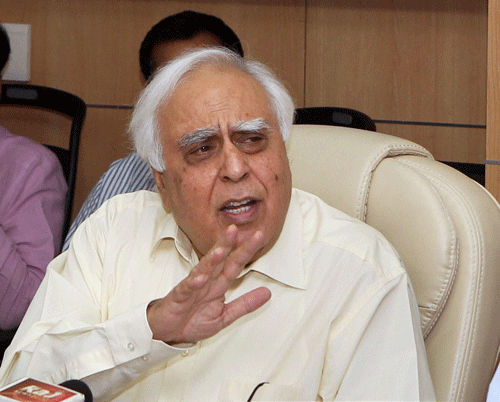 Rubbishing BJP's attempts to woo Muslim community, Law Minister Kapil Sibal said BJP seemingly has ''one face for the elections while there are various other faces working behind the scene.'' PTI file photo
