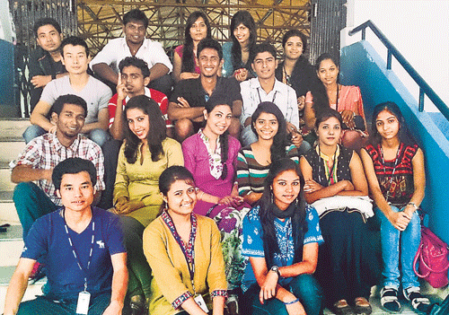 Mixed lot: At MS Ramaiah Degree College, majority of the students are from outside the State.