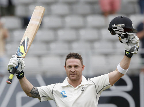 McCullum, whose double hundred in the first innings of the Auckland Test has put his team in a commanding position, has teamed up with fellow New Zealanders Stephen Fleming and Daniel Vettori to do business in India, ranging from premium liquor and meat to an online scoring system. Reuters photo