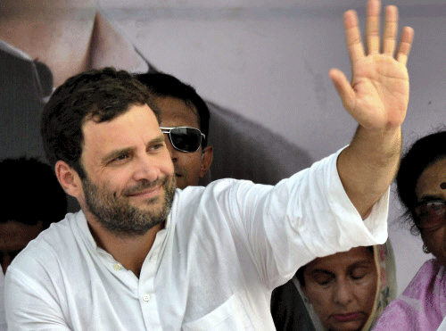 Congress vice president Rahul Gandhi is scheduled to tour five districts, including Bangalore, during his two-day visit to the State. PTI File Photo