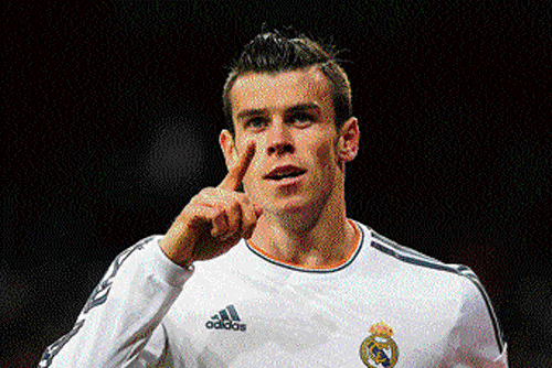 back in action Real Madrid's Gareth Bale celebrates his goal against Villarreal on Saturday. reuters