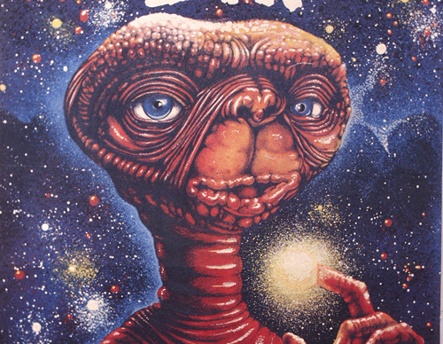 E.T.  film poster. For representation