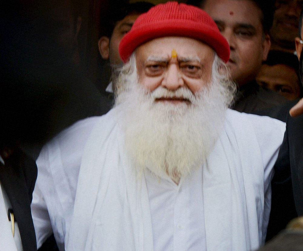 Godman Asaram Bapu and four others, accused in sexual exploitation of a minor girl, pleaded not guilty of the charges after these were read out to them by the Jodhpur District and Sessions Court judge on Thursday. PTI File Photo