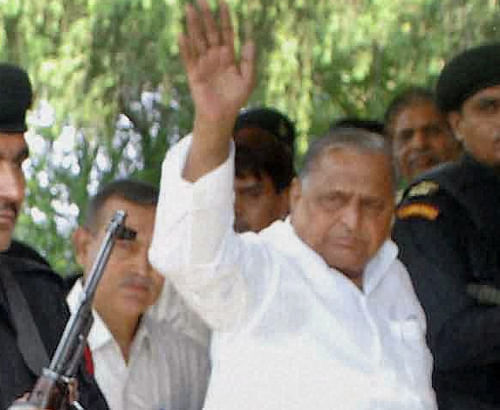 Samajwadi Party supremo Mulayam Singh Yadav today said the next Lok Sabha election would be a direct fight between SP and BJP in Uttar Pradesh, and third front would form the government at the Centre. PTI File Photo