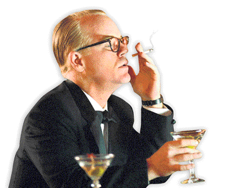 Accomplished Philip Seymour Hoffman in the movie 'Capote', which won him an Oscar.