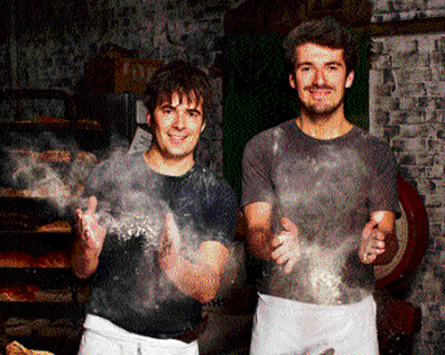 Kitchen secrets: Brothers Tom & Henry Herbert in action.