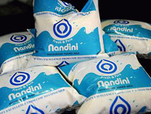 Nandini milk / DH file photo