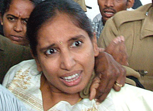 Nalini, one of the convicts in the former Prime Minister Rajiv Gandhi assasination case in Chennai. PTI File Photo
