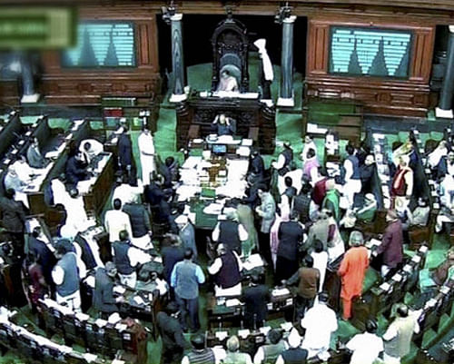 Failure to receive signals from the nine automatic cameras in Lok Sabha resulted in the blackout of Lok Sabha TV during the crucial proceedings for passage of the Telangana bill, a probe has found. PTI Photo