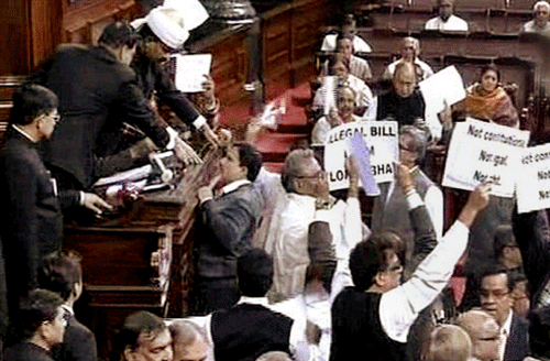 Opposition parties today created uproar in Rajya Sabha demanding special economic package for seven most backward states including Bihar, Odisha and Uttar Pradesh, leading to adjournment of the House till noon. PTI