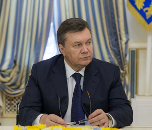 Ukraine's opposition protesters have apparently taken over control of the government district in capital Kiev even as President Viktor Yanukovych's whereabouts are unknown. AP Photo