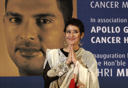 Manisha Koirala, who hails from Nepal and emerged a star in Bollywood and then survived cancer, does not approve of the kind of portrayal that cancer patients get in Hindi films where they are invariably shown as fighting a losing battle. She says it misguides already misinformed people about the feared disease. File photo- AP