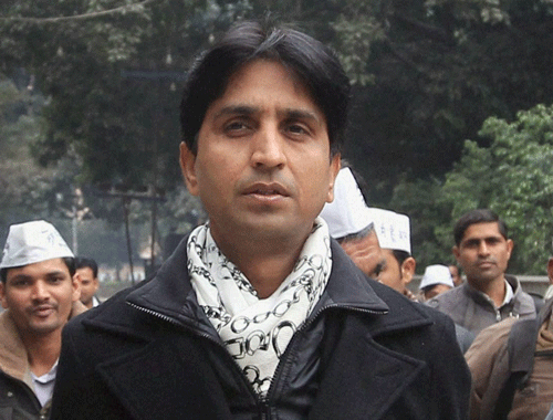 Cross-FIRs were lodged Saturday against Aam Aadmi Party (AAP) leader Kumar Vishwas, a Congress leader, and their supporters after an altercation between members of both parties in Uttar Pradesh's Amethi district, an officer said. AP File Photo