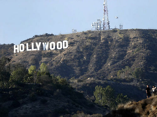A view of the Hollywood sign from Bronson Canyon park in Hollywood, California. A plan to divide California into six separate US states is closer to making it on to a November ballot, with organisers gaining approval to collect signatures. Reuters photo