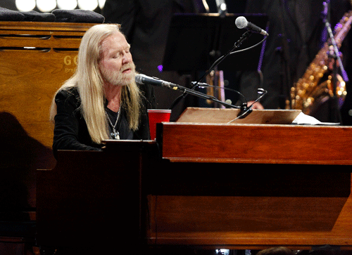 One crew member working for the Gregg Allman (in pic) biopic Midnight Rider was killed and seven others were injured when a train crashed into the set while they were shooting a dream sequence on the railroad. AP