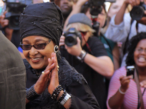Late South African President Nelson Mandela's ex-wife  Winnie Madikizela-Mandela Monday dissociated herself with an upcoming movie about her life, Xinhua reported. AP File Photo