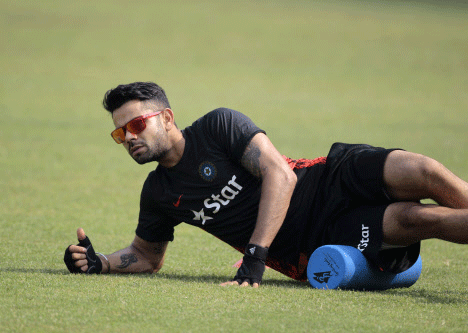 India skipper Virat Kohli won the toss and elected to bowl against Bangladesh in their first match of the Asia Cup at Khan Shaheb Osman Ali Stadium here today. AP photo