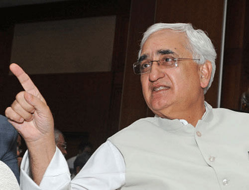 Union Minister Salman Khurshid, who stoked a controversy by calling Narendra Modi 'impotent', today insisted that he did nothing wrong as there was no other appropriate word to describe him in the context of the 2002 Gujarat riots. File Photo: DH