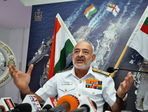 File photo of Navy Chief Admiral DK Joshi who resigned on Wednesday in the wake of INS Sindhuratna submarine accident. PTI Photo