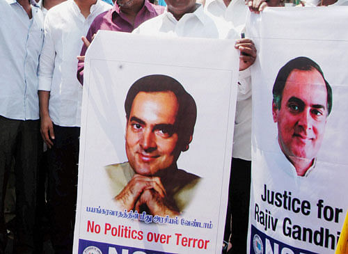 The Supreme Court on Thursday stayed Tamil Nadu government's order to free four more convicts in the Rajiv Gandhi assassination case, days after restraining the release of three prime convicts whose death sentences were commuted to life imprisonment. PTI photo