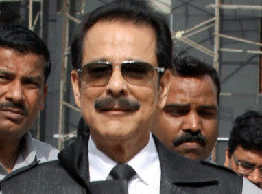 As Sahara group chief Subrata Roy was arrested this morning amid high drama, son Seemanto said his father "wilfully submitted" before the Lucknow police and was cooperating with the authorities. File photo - PTI